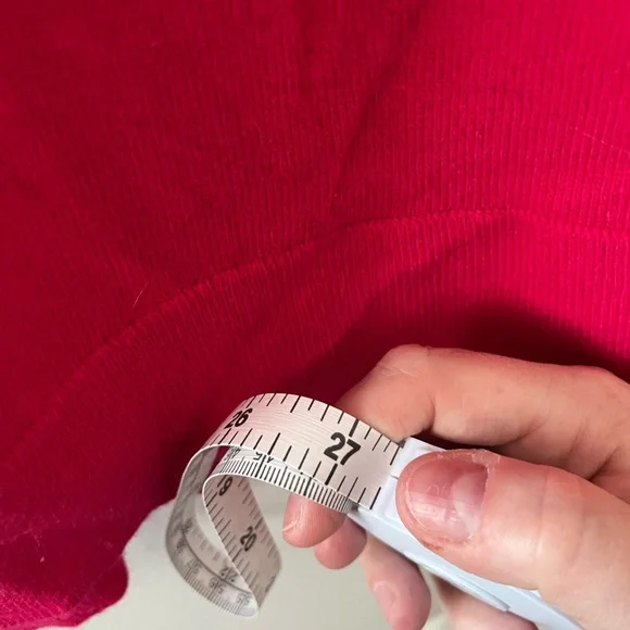 J. Crew Red V-Neck Sweater Soft Knit - Medium - Picture 7 of 7
